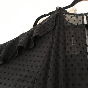 Black Jumper with Shoulder Cutouts